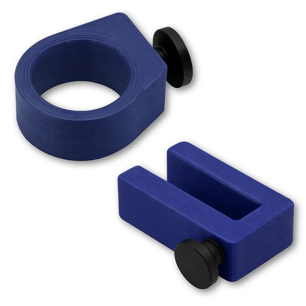 Sunglasses Ring and Utility Hook combo in dark blue. Compatible with Bat Saver™, Drink Saver™ and Phone Saver™.