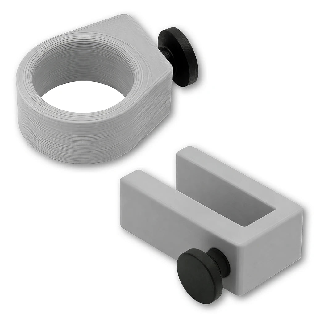 Sunglasses Ring and Utility Hook combo in gray. Compatible with Bat Saver™, Drink Saver™ and Phone Saver™.