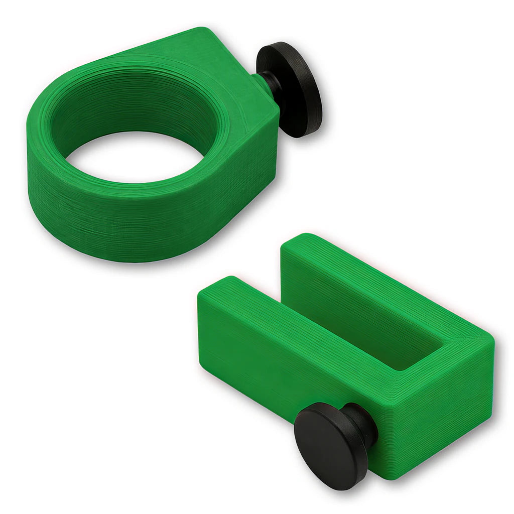 Sunglasses Ring and Utility Hook combo in green. Compatible with Bat Saver™, Drink Saver™ and Phone Saver™.