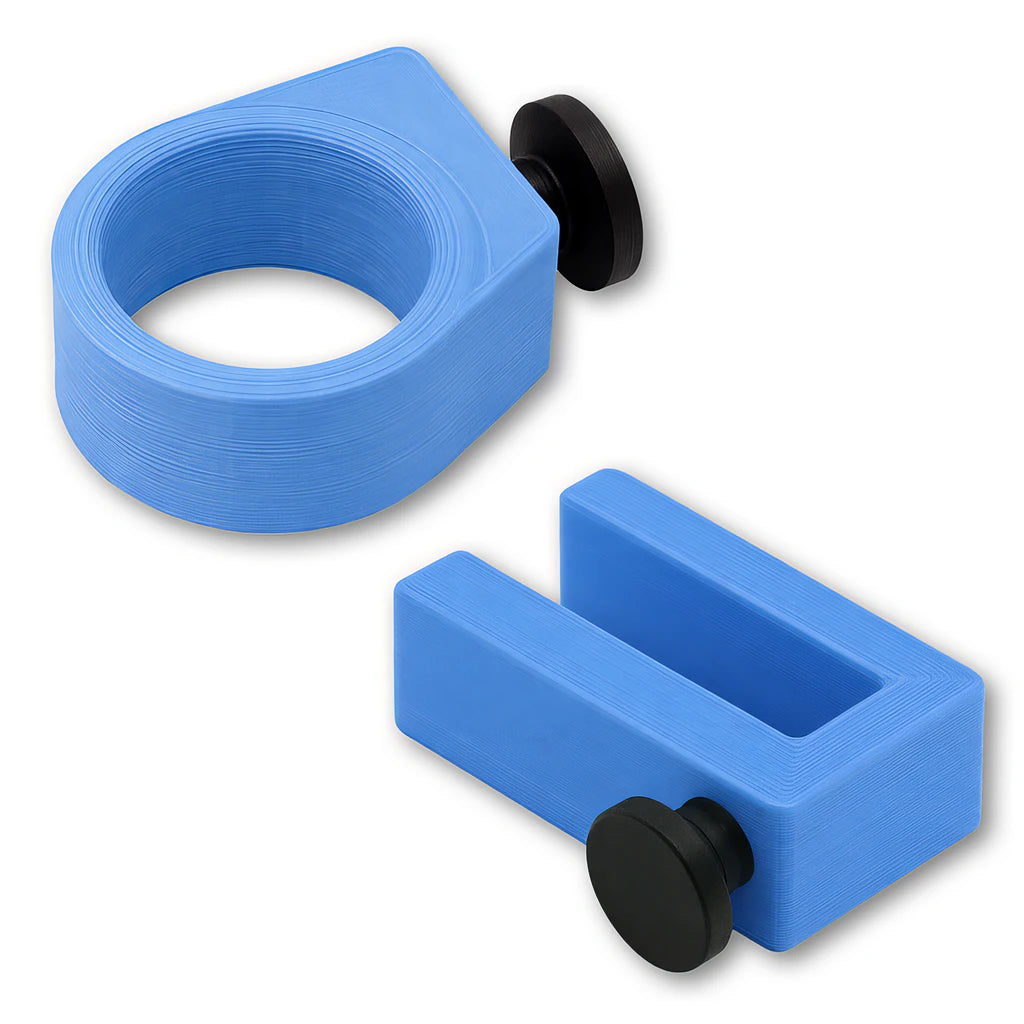 Sunglasses Ring and Utility Hook combo in light blue. Compatible with Bat Saver™, Drink Saver™ and Phone Saver™.