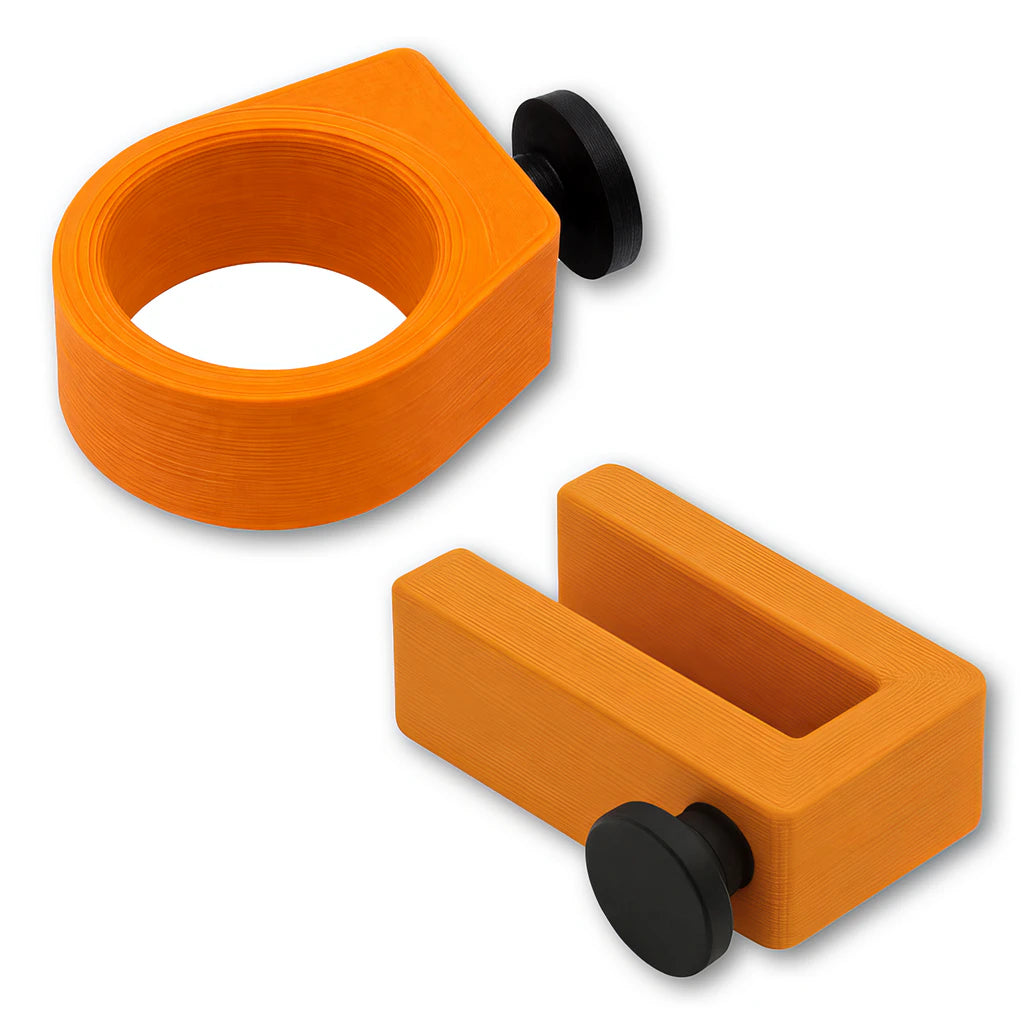 Sunglasses Ring and Utility Hook combo in ornge. Compatible with Bat Saver™, Drink Saver™ and Phone Saver™.