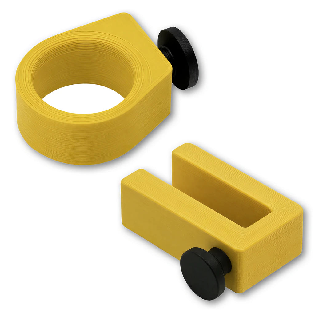 Sunglasses Ring and Utility Hook combo in yellow. Compatible with Bat Saver™, Drink Saver™ and Phone Saver™.