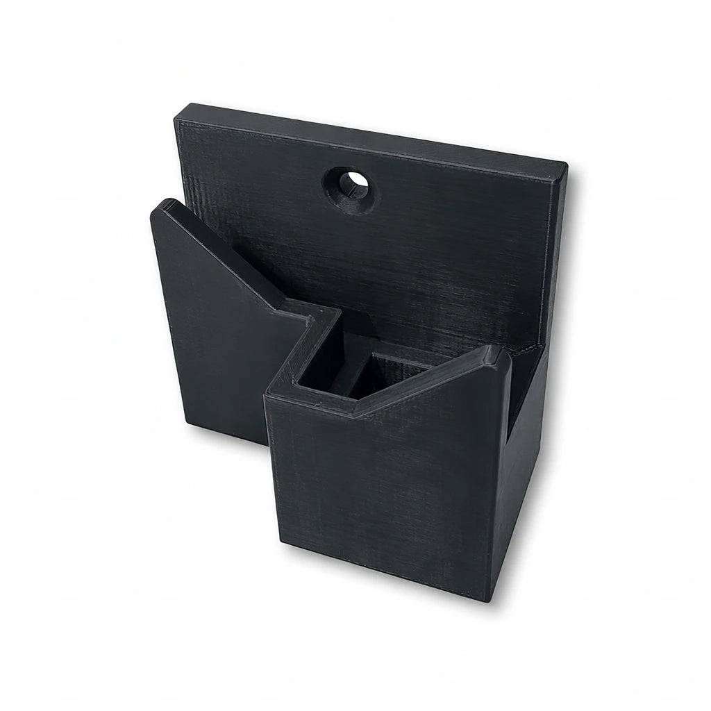 Wall Mount Adapter in black. Compatible with all Bat Saver™ products.