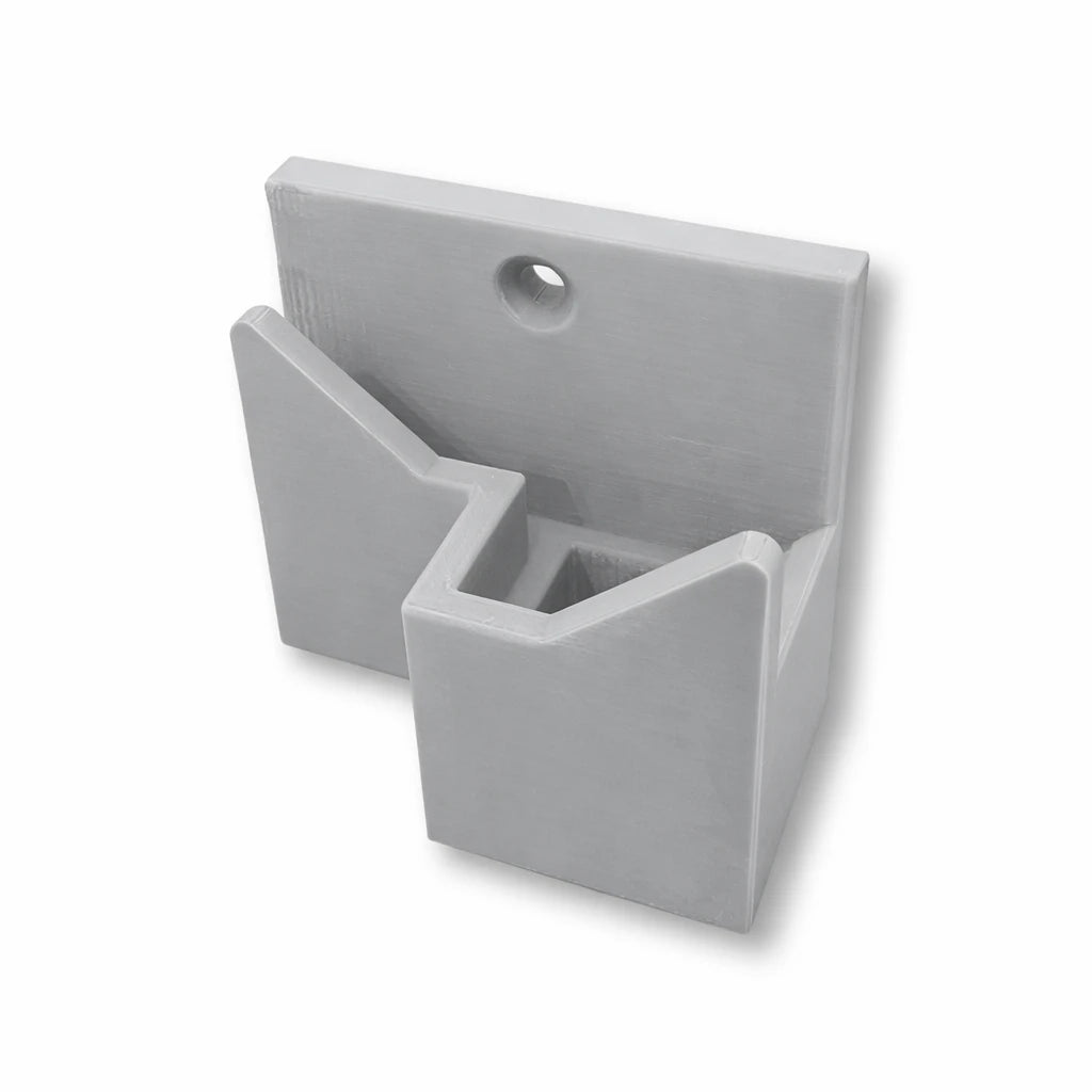 Wall Mount Adapter in gray. Compatible with all Bat Saver™ products.